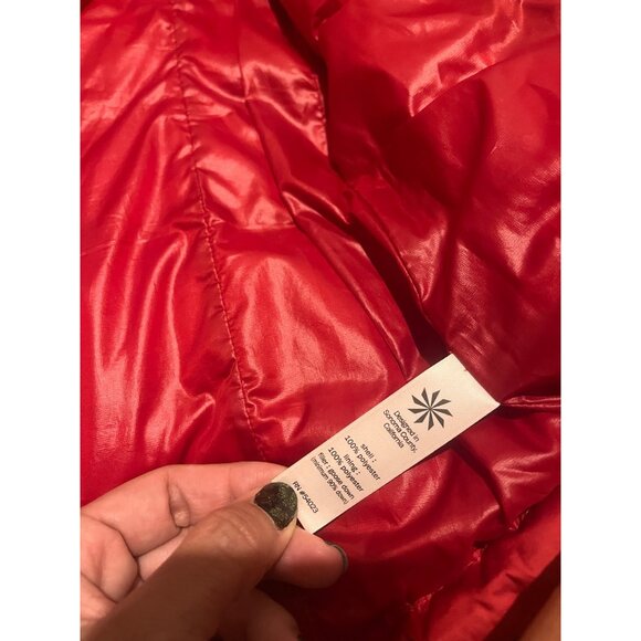 Athleta DOWNABOUT VEST Fall Holiday red vest sz small - Picture 8 of 10